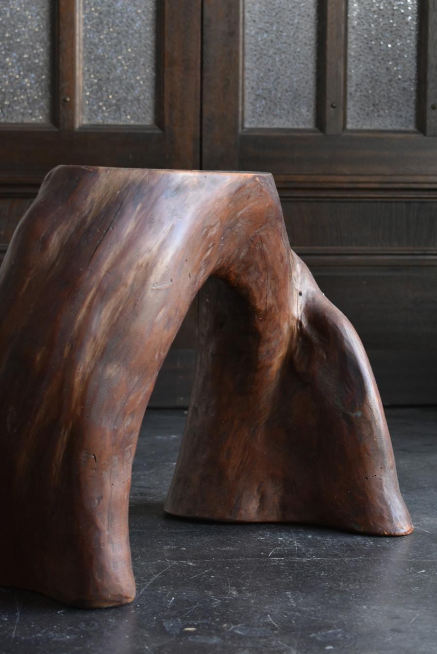 Rare Japanese Old Primitive Wooden Stool/1900-1950 7