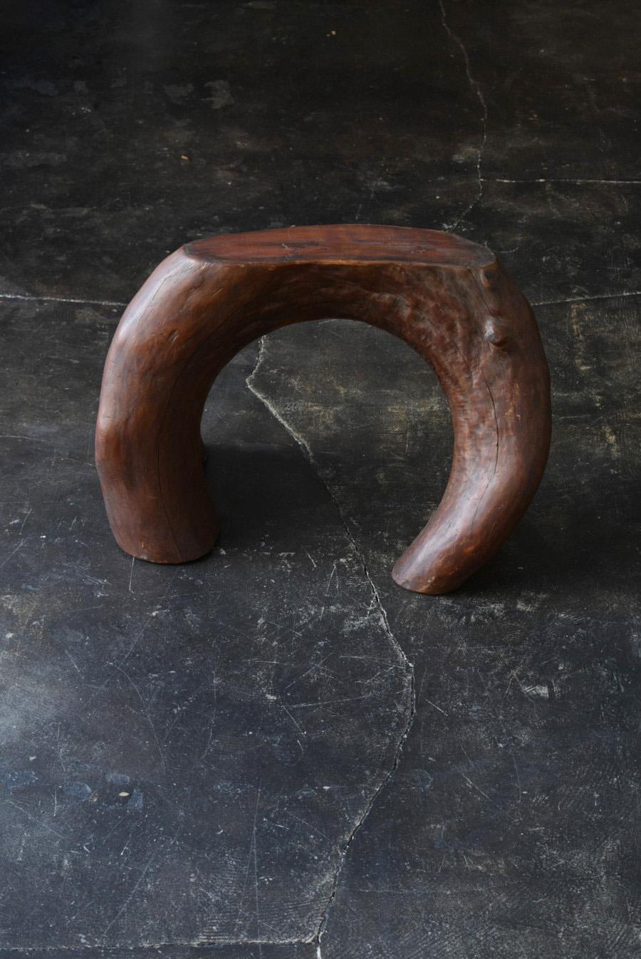Rare Japanese Old Primitive Wooden Stool/1900-1950 8