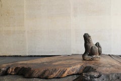 Rare Japanese stone guardian dog/1800s/Small "Koma-inu"/Lion figurine