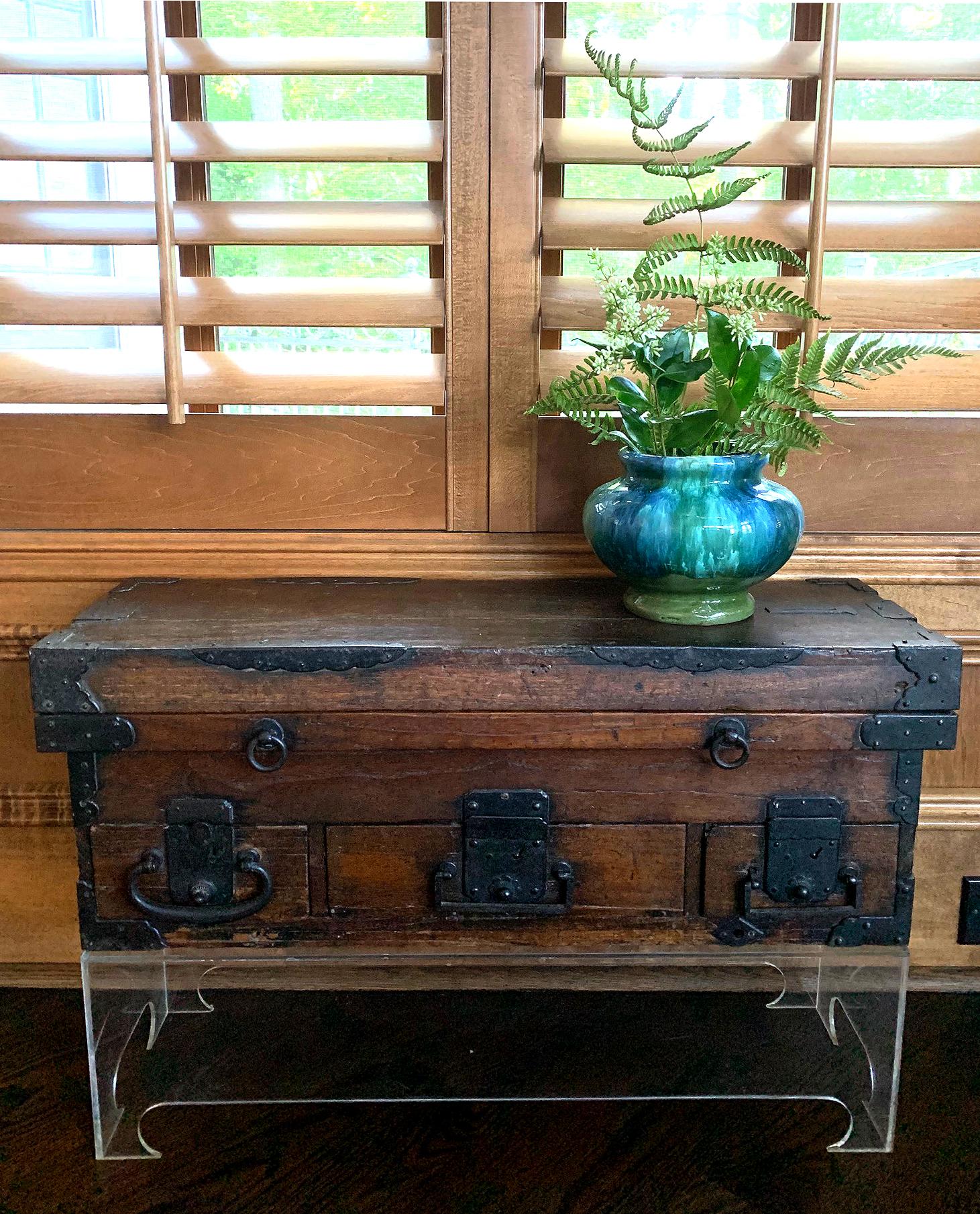 japanese wooden chest