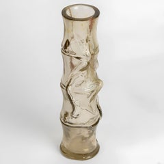Rare Japonisme Art Nouveau Bamboo Vase, Signed E. Léveillé Paris, circa 1900