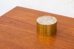 Rare jar designed by Pierre Forssell. Produced at Skultuna, Sweden