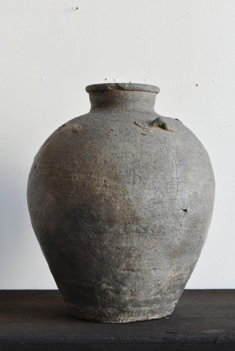 Japanese Rare Jar of Japan in the 13th and 14th Centuries / Bizen Ware / Wabi-Sabi Tsubo