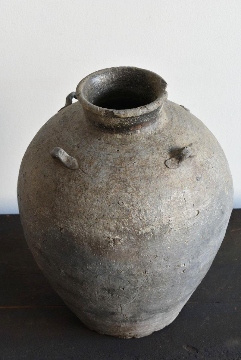 Rare Jar of Japan in the 13th and 14th Centuries / Bizen Ware / Wabi-Sabi Tsubo In Good Condition In Sammu-shi, Chiba