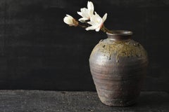 Rare Jar of Japan in the 1500s / Bizen Ware / Wabi-Sabi Jar/Natural Glaze Vase