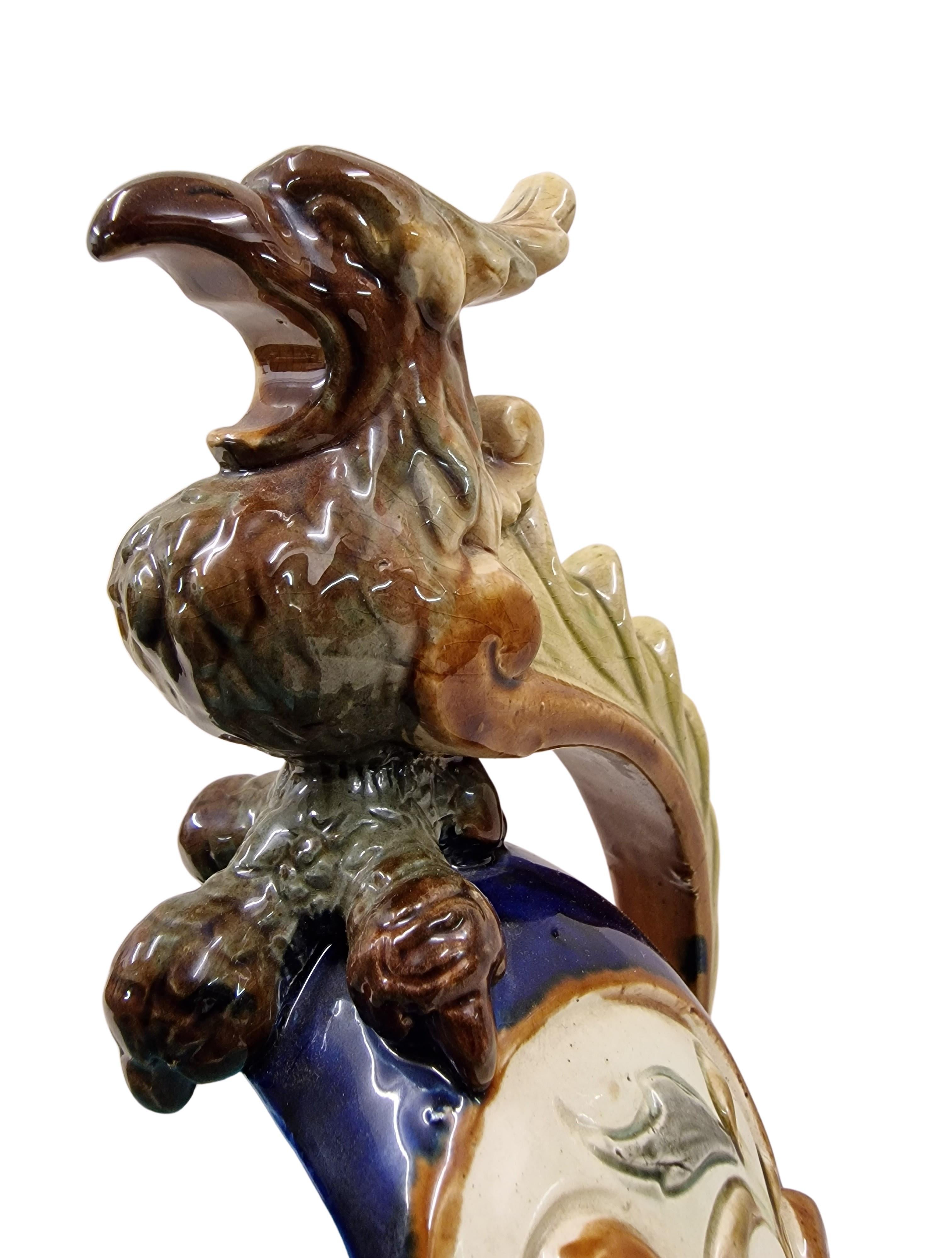 Hand-Crafted Rare Jardiniere, Centrepiece, Flower pot, Wilhelm Schiller & Sons, 1880, Bohemia