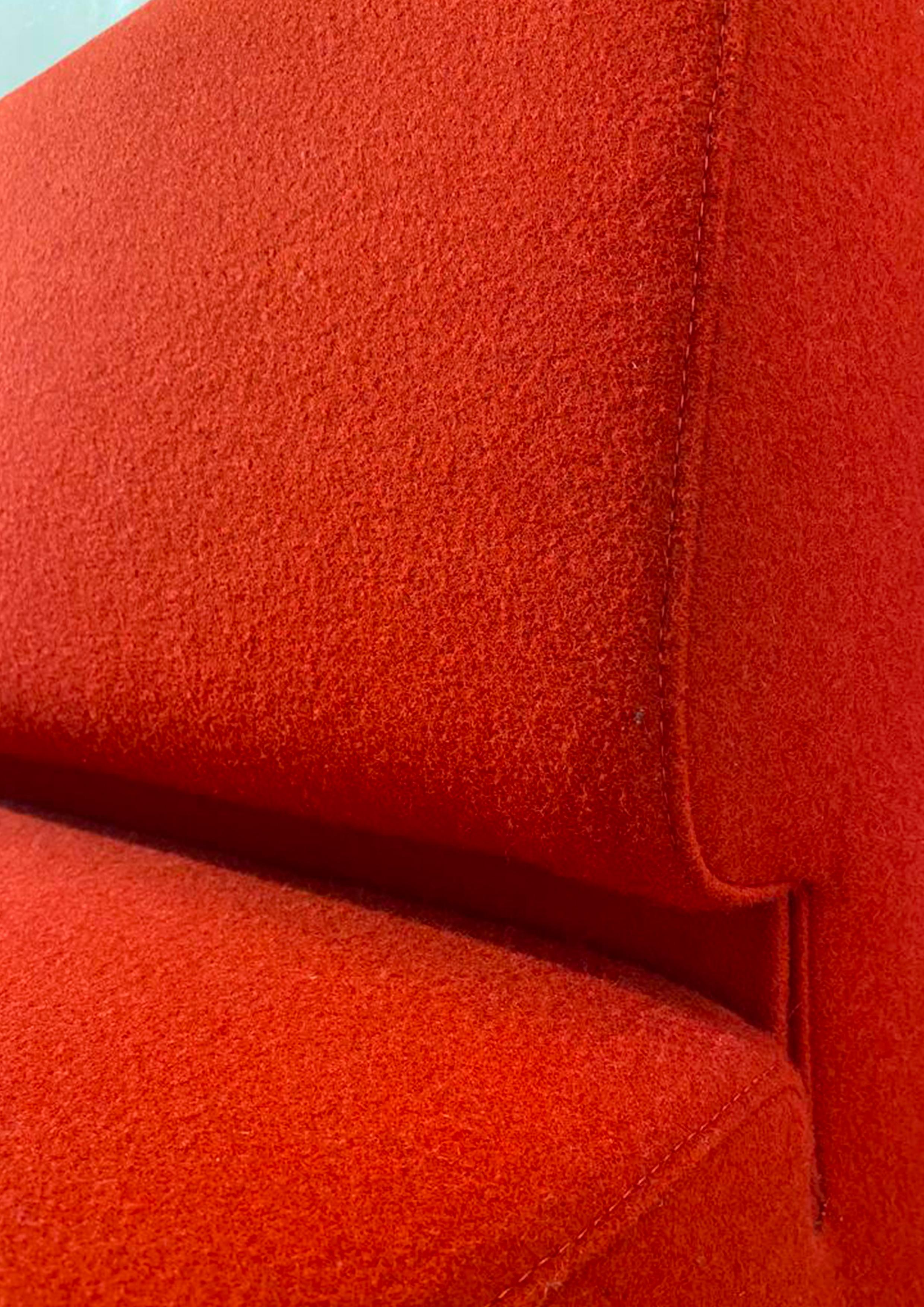 Italian Rare Jasper Morrison Red Sofa for Cappellini Italy / circa 1990 