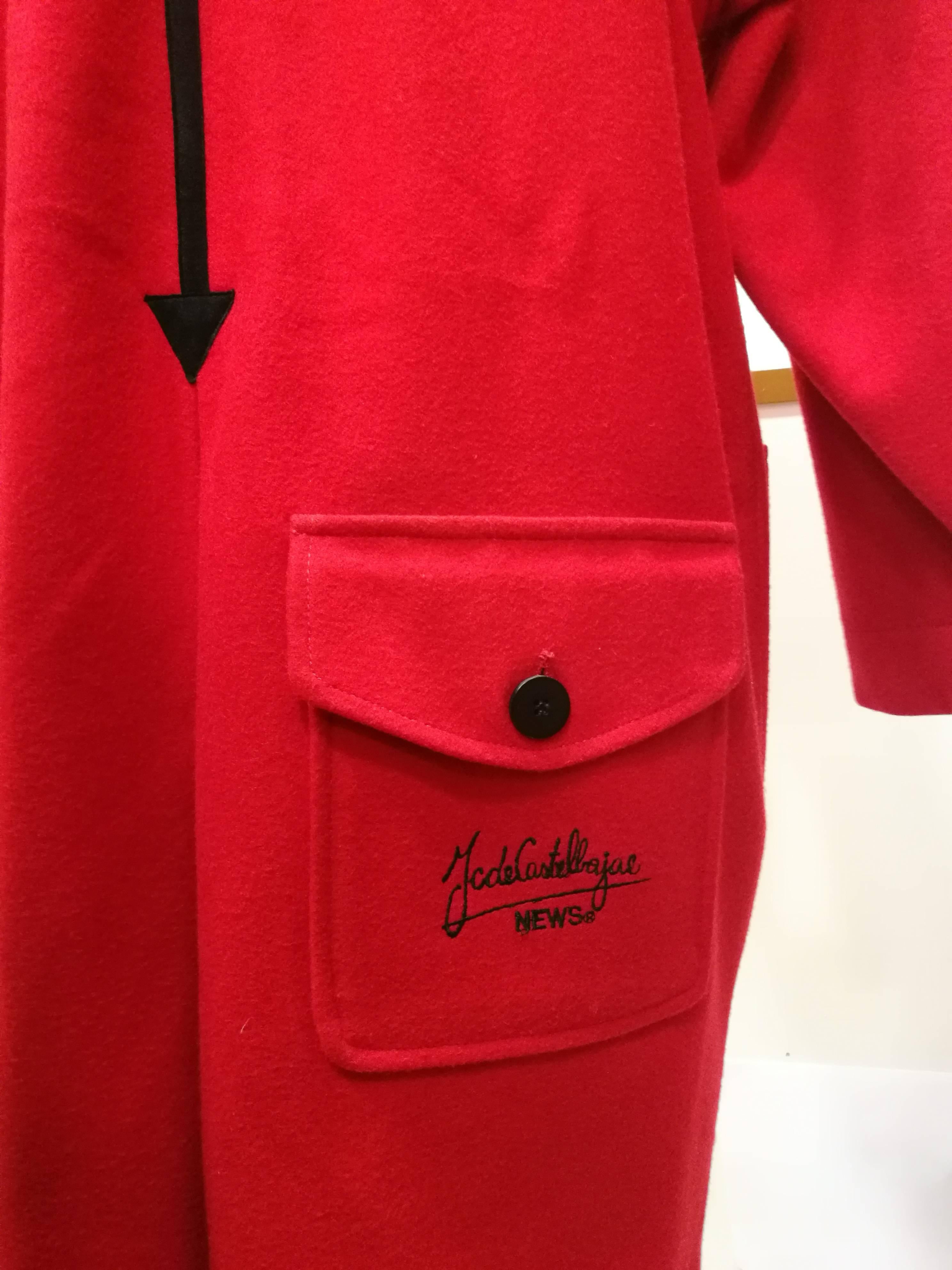 J.C. de Castelbajac - Manteau rouge rare  Excellent état - En vente à Capri, IT
