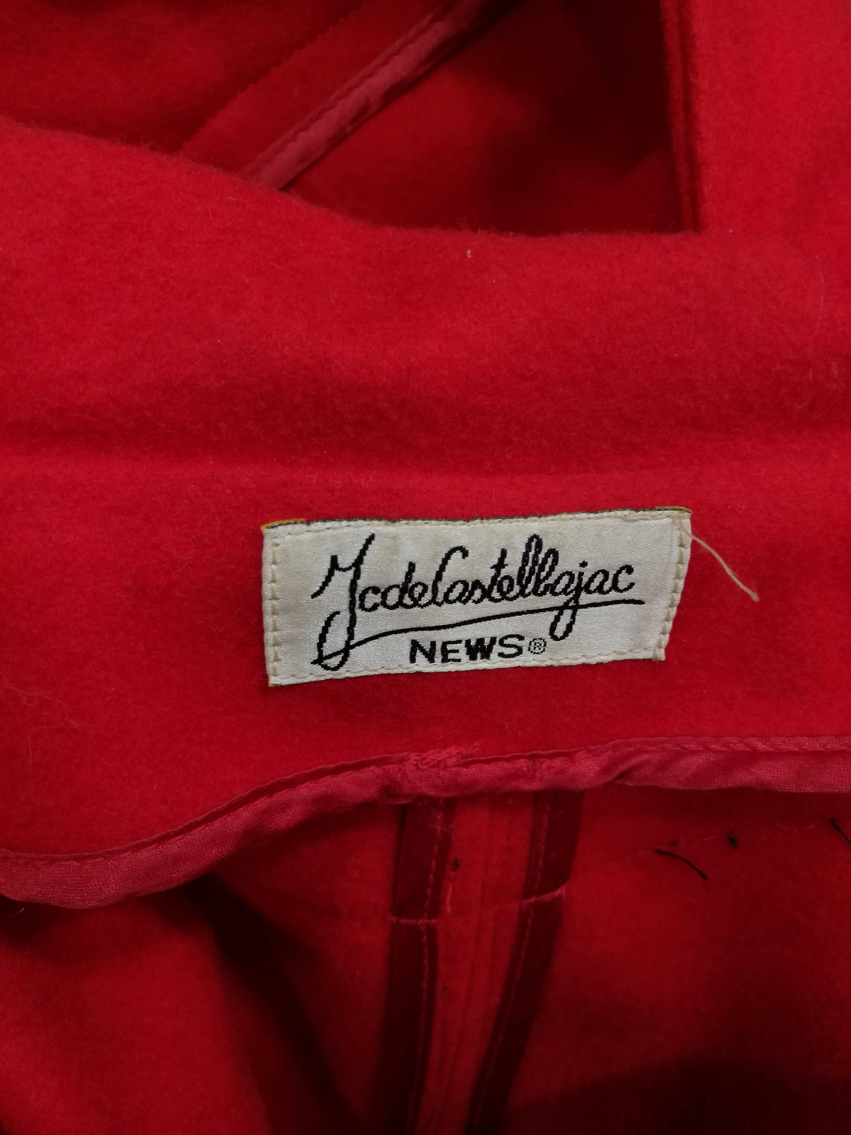 Rare J.C. de Castelbajac Red Coat  For Sale 2