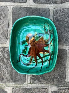 Rare Jean Besnard 'Octopus' Ceramic Dish