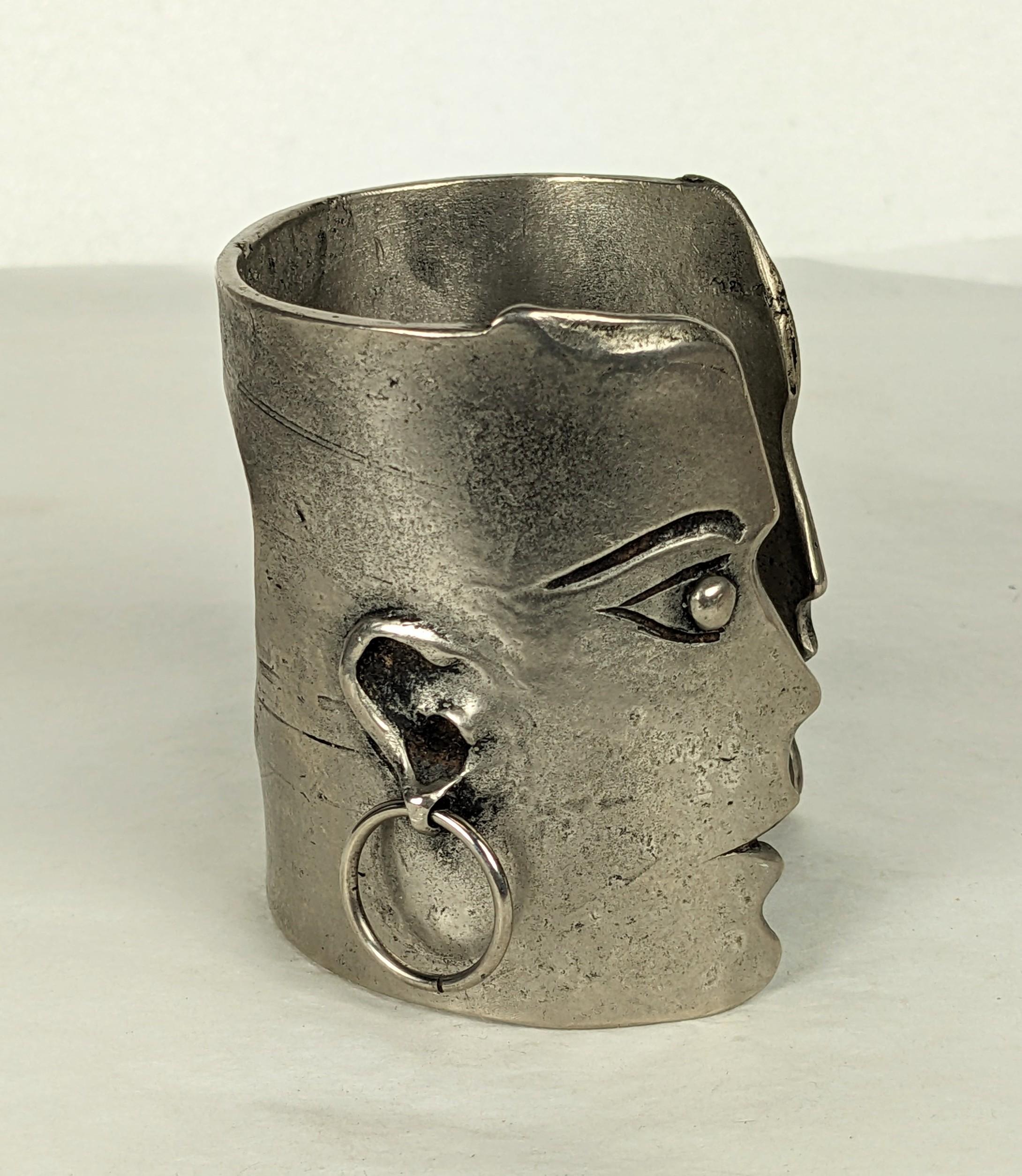 Rare Jean Charles de Castelbajac Figural Cuff  In Excellent Condition For Sale In New York, NY