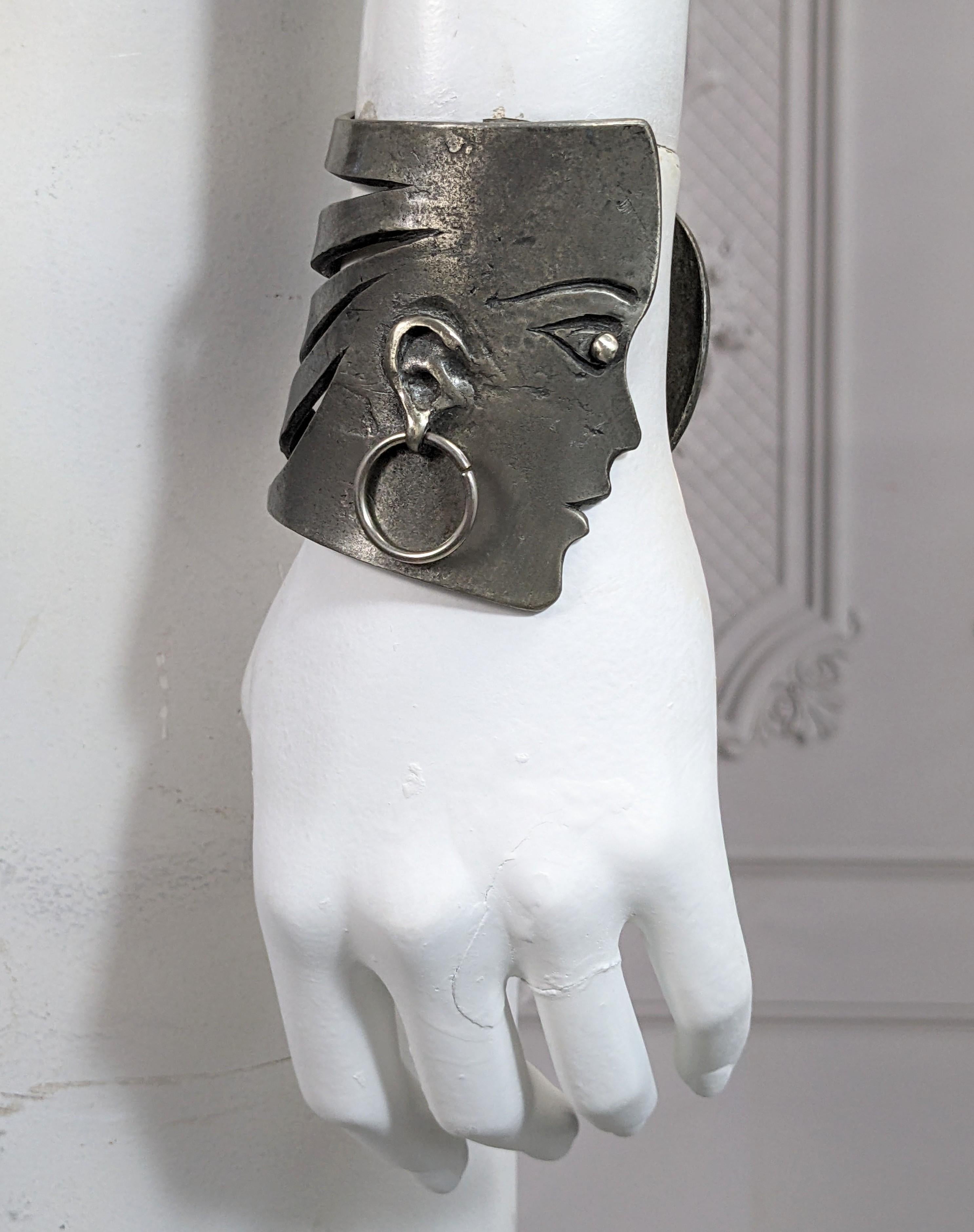 Rare Jean Charles de Castelbajac Figural Cuff  For Sale 4