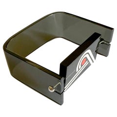 Rare Jean Claude Darveau Canadian Op Art Lucite Plexiglass Bracelet