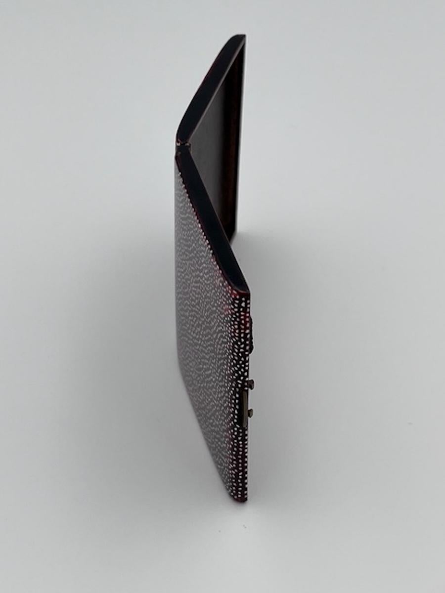 Rare Jean Dunand Art Deco Cigarette Case, Circa 1930 – Bronze & Eggshell Lacquer For Sale 6