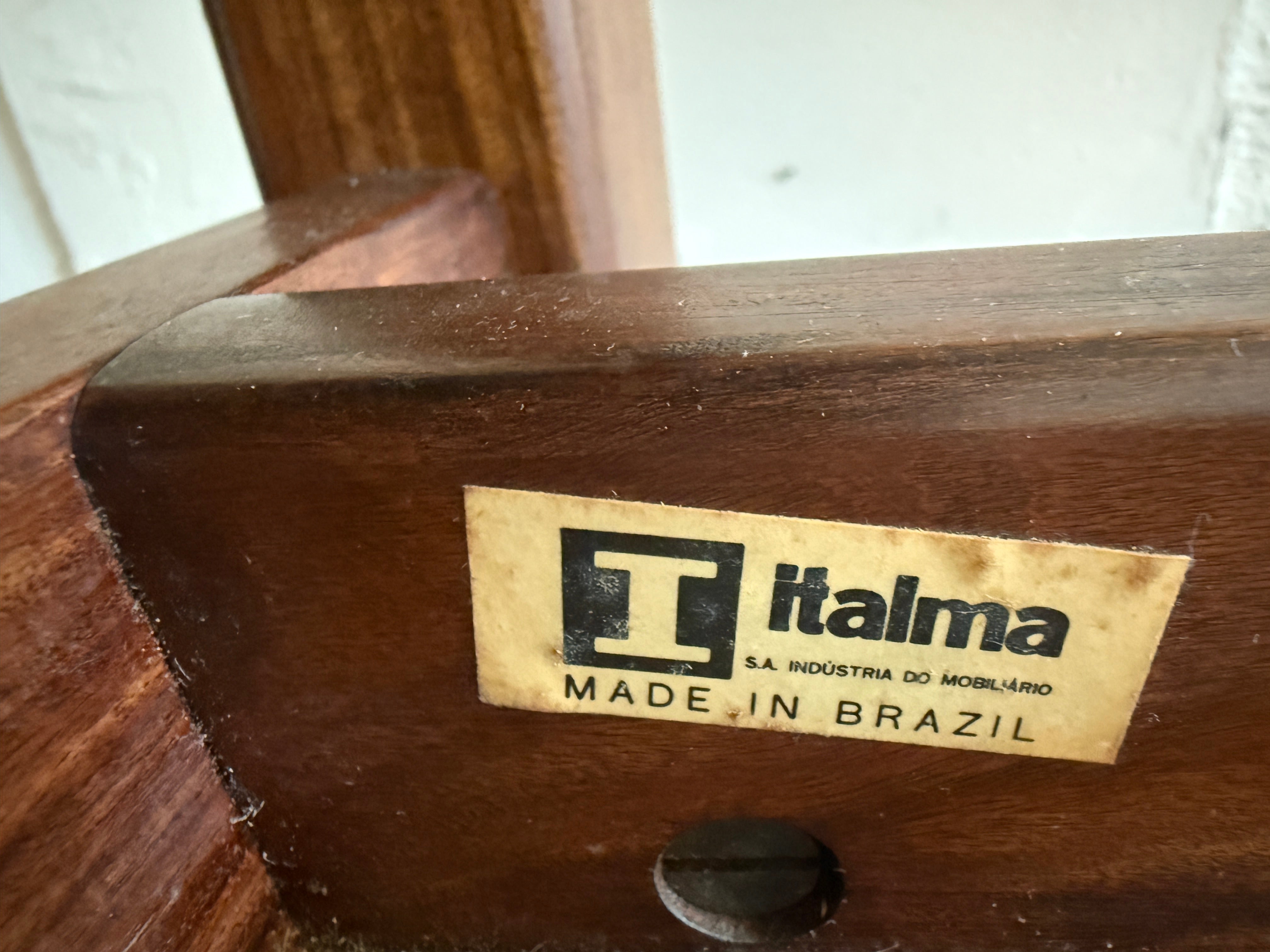 Rare Jean Gillon Tijuca Cuir Sling Sofa Exotic Hardwood Rope Hammock Brazil en vente 5