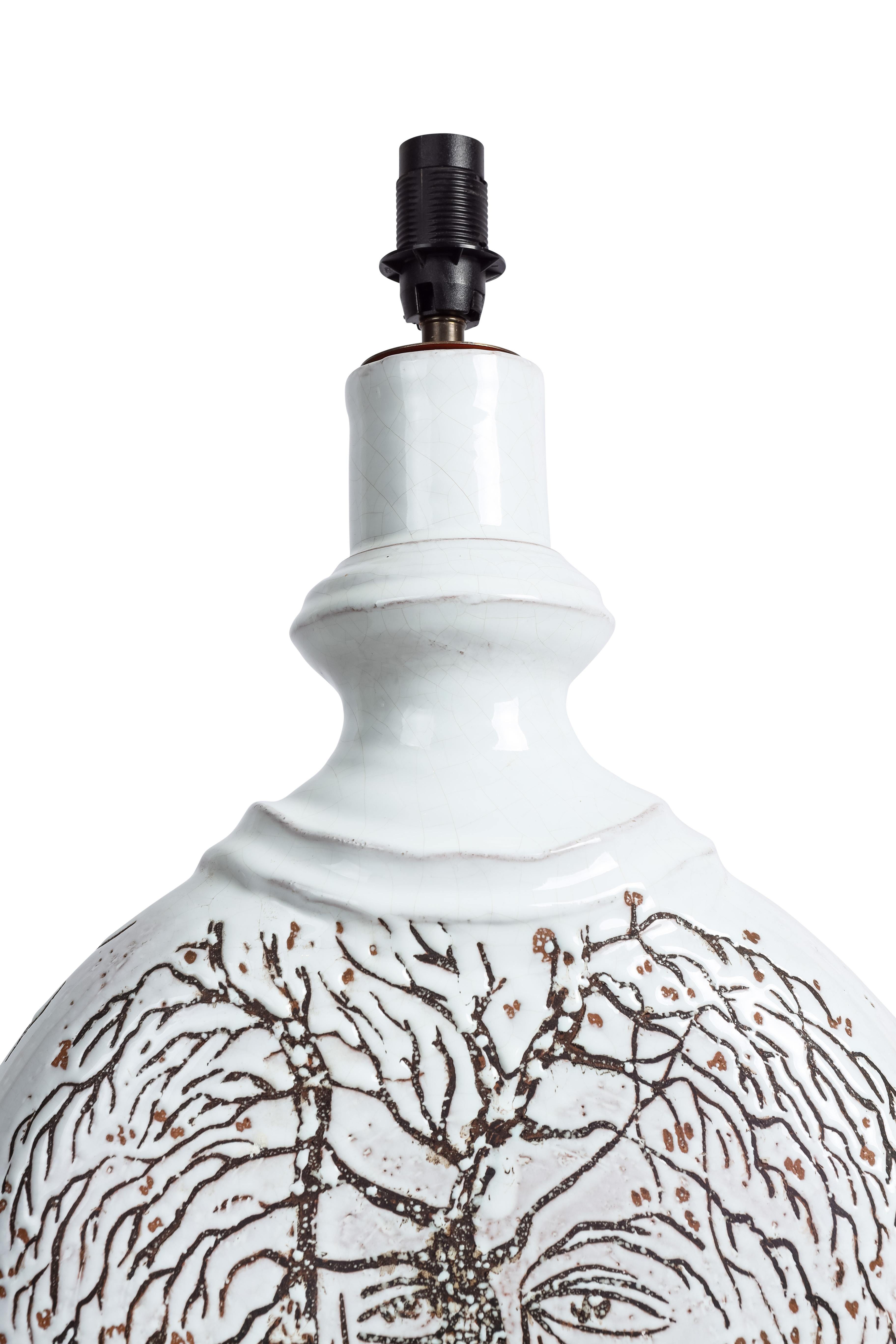 Rare Jean Marais Ceramic Lamp For Sale 5