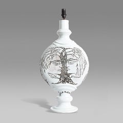 Seltene Jean Marais-Keramiklampe