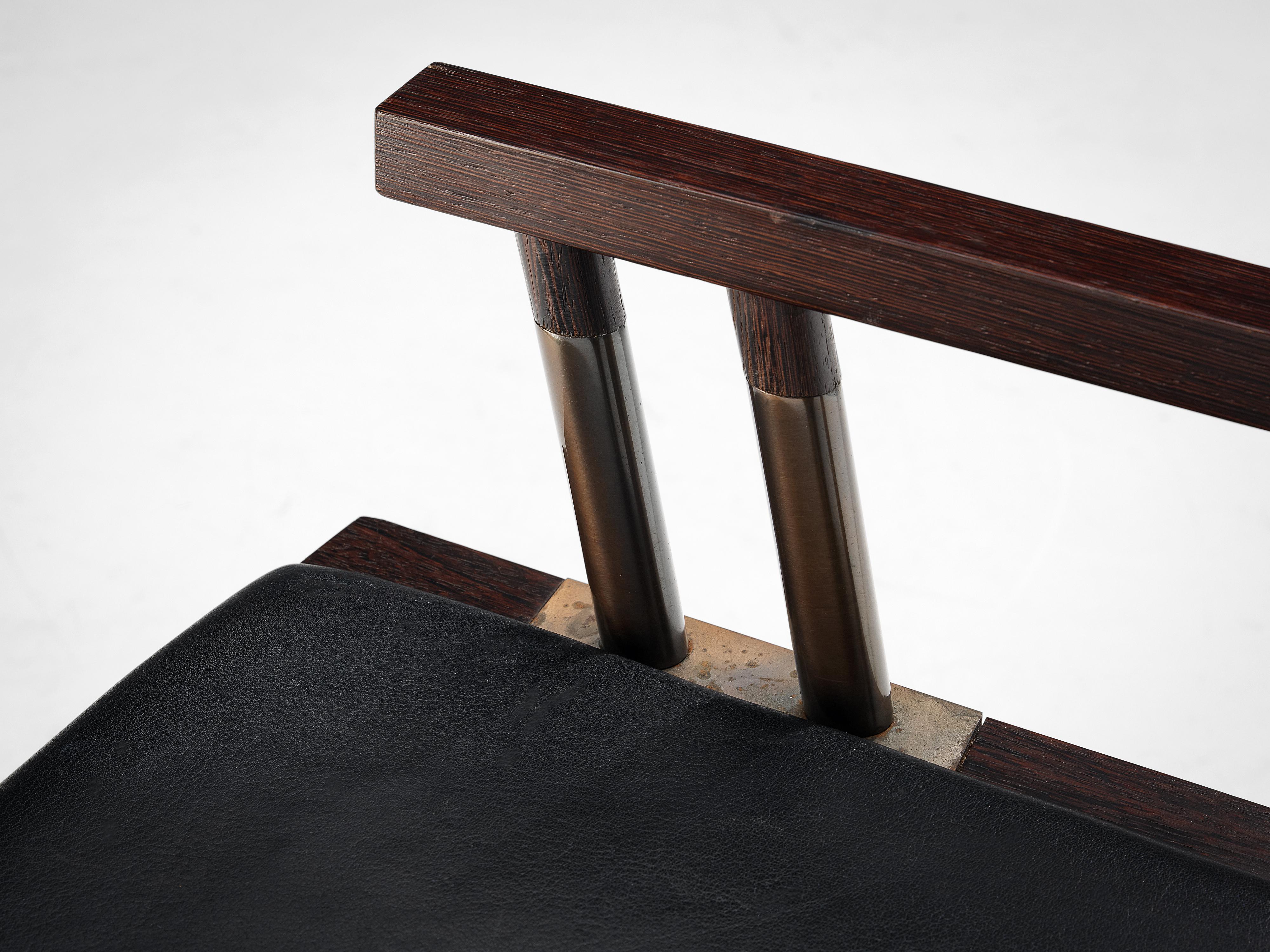 Rare Jean-Michel Wilmotte Set of Six  ‘Grand Louvre’ Dining Chairs in Wenge For Sale 1