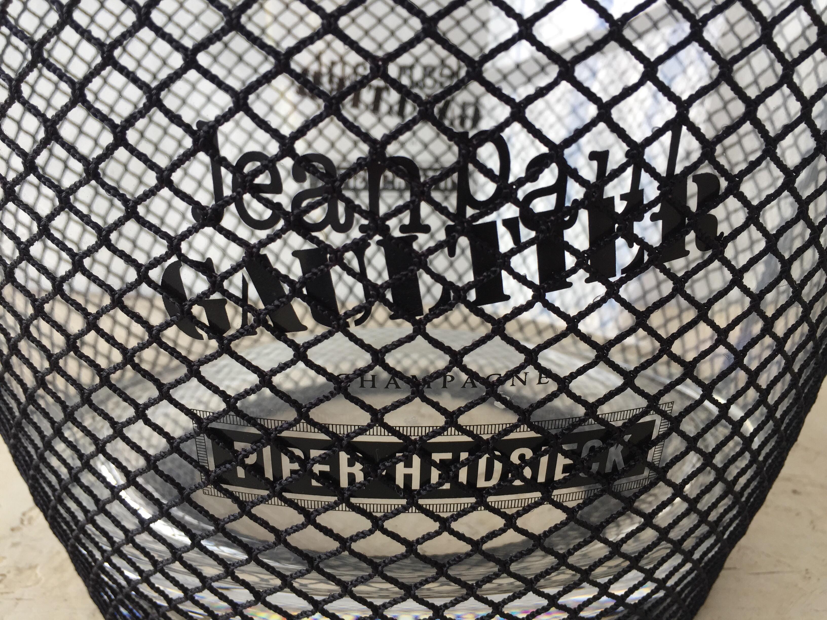 Rare Jean-Paul Gaultier Champagne Cooler for Piper-Heidseick; made of acrylic.