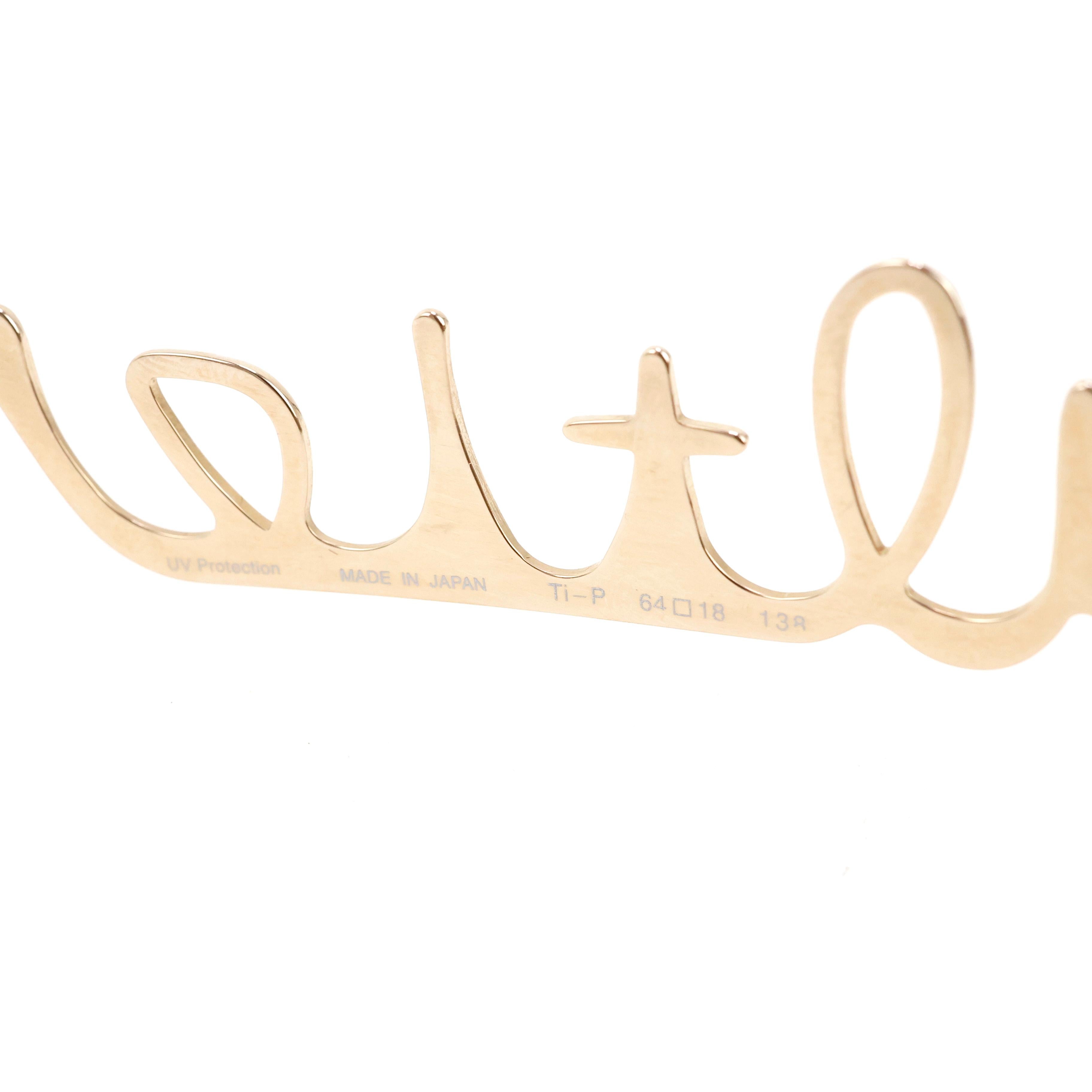 RARE Jean Paul Gaultier Cursive Logo Sunglasses For Sale 2