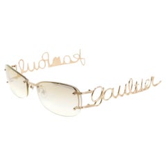 SELTENE Jean Paul Gaultier Cursive Logo-Sonnenbrille