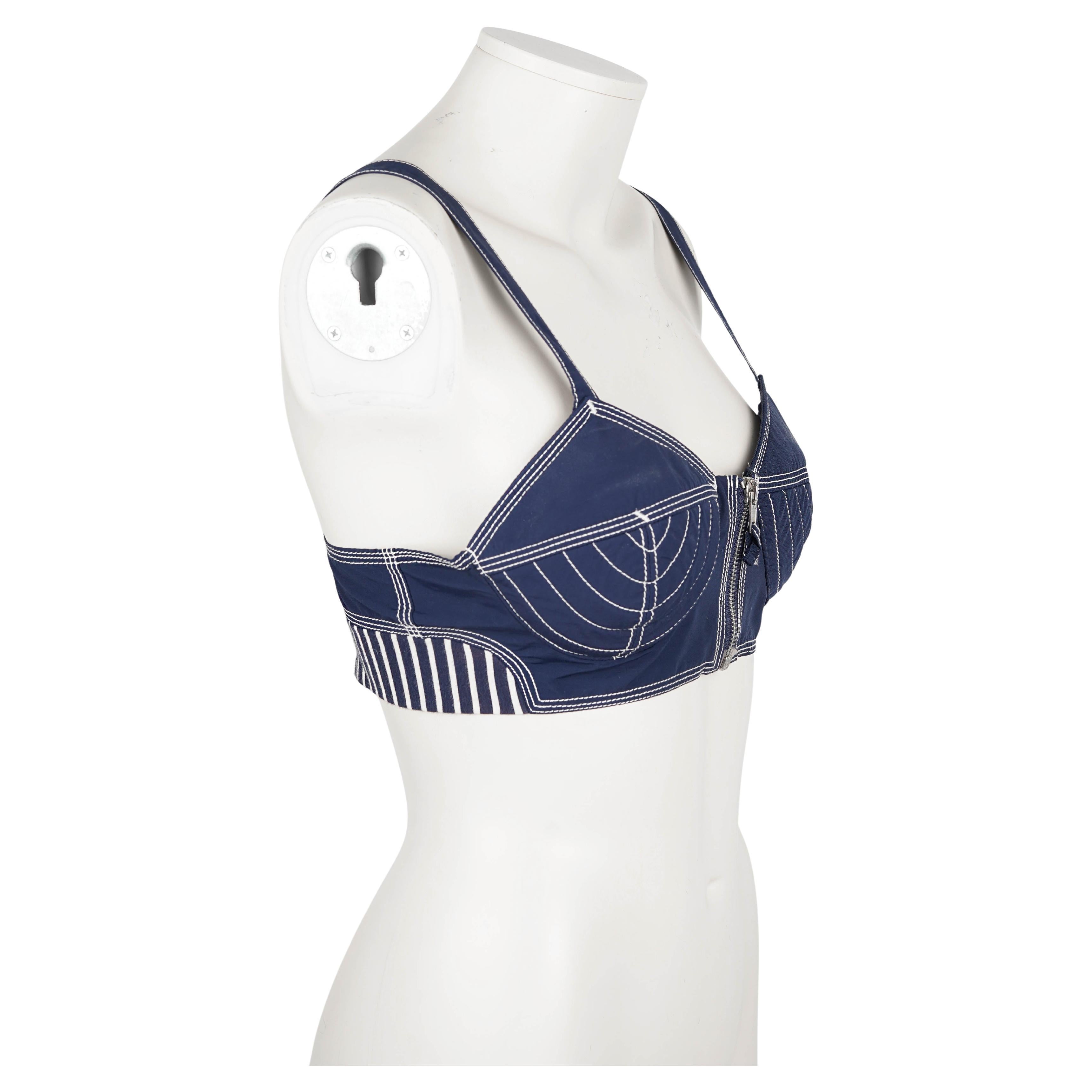 Raro Top de sujetador cónico de la línea Junior Gaultier de Jean Paul Gaultier, F/W 1987 en Bueno estado para la venta en Berlin, DE
