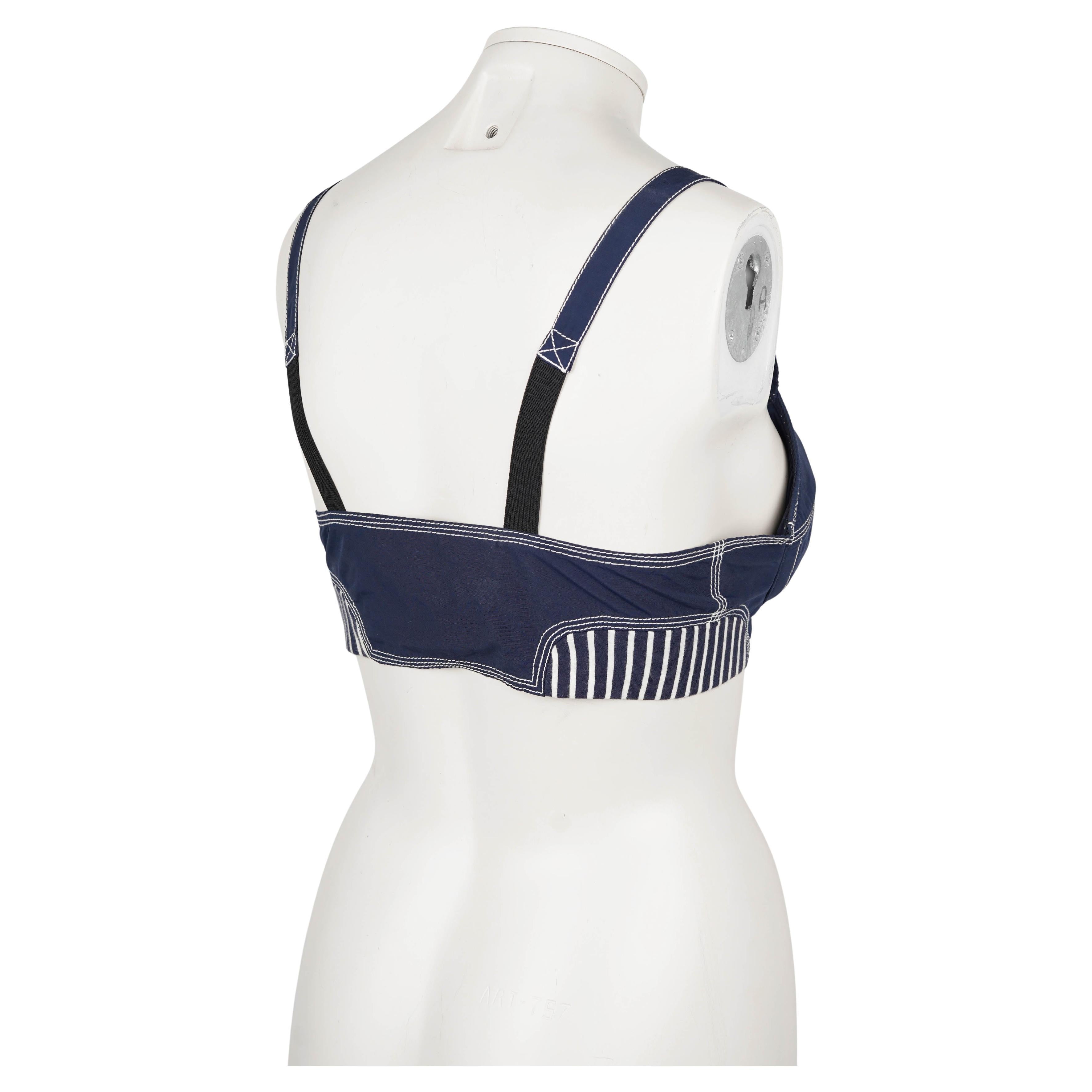 Raro Top de sujetador cónico de la línea Junior Gaultier de Jean Paul Gaultier, F/W 1987 en venta 1
