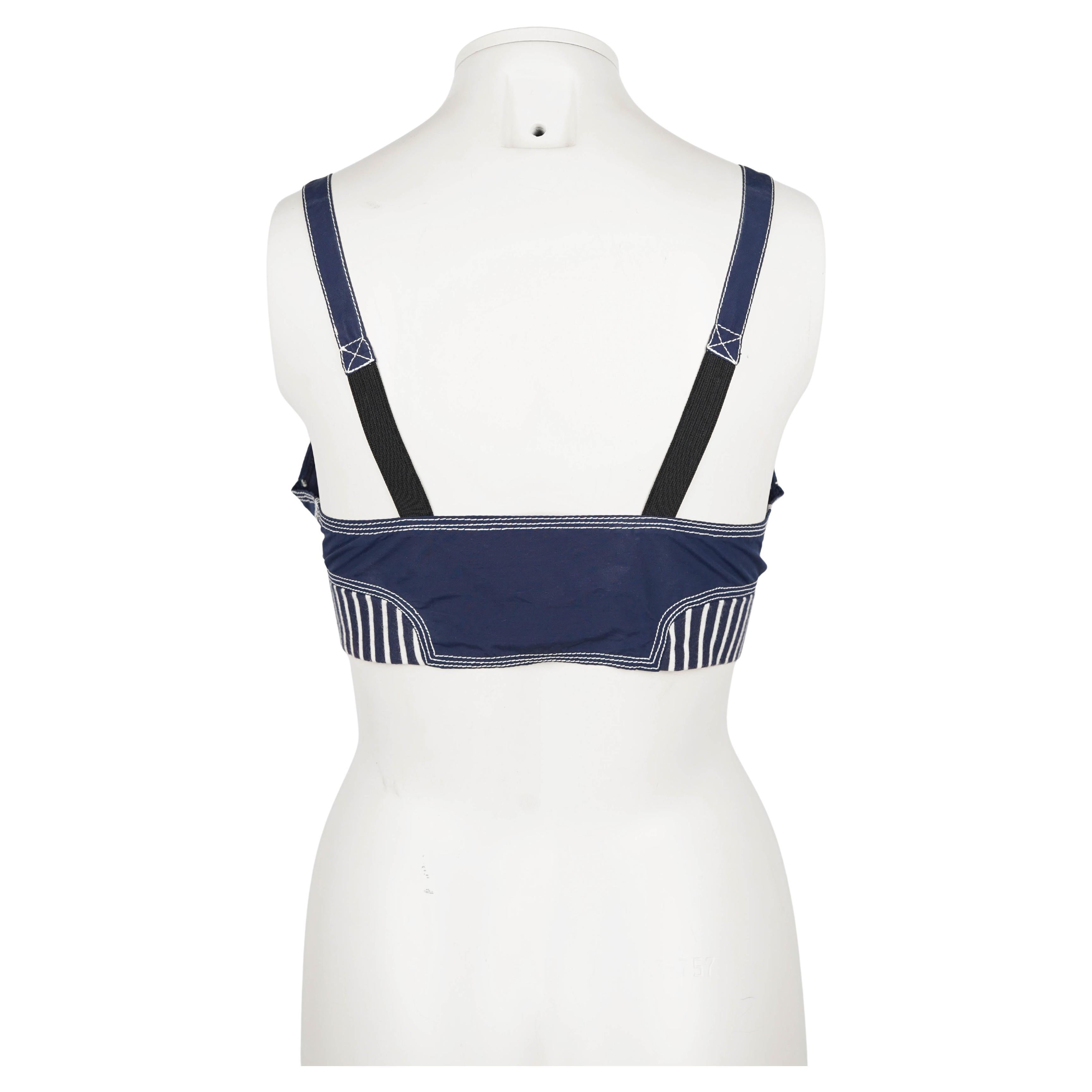 Raro Top de sujetador cónico de la línea Junior Gaultier de Jean Paul Gaultier, F/W 1987 en venta 2