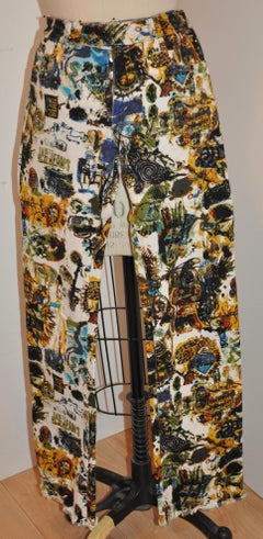 Rare Jean Paul Gaultier "Limited Edition" Iconic "Graffiti Riot" Button-Fly Jean