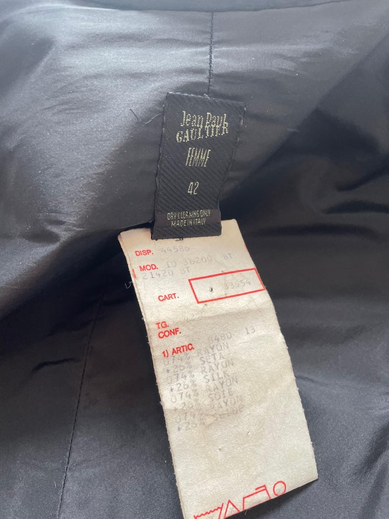 RARE Jean Paul Gaultier Velvet Silk Cage Corset Jacket For Sale at 1stDibs