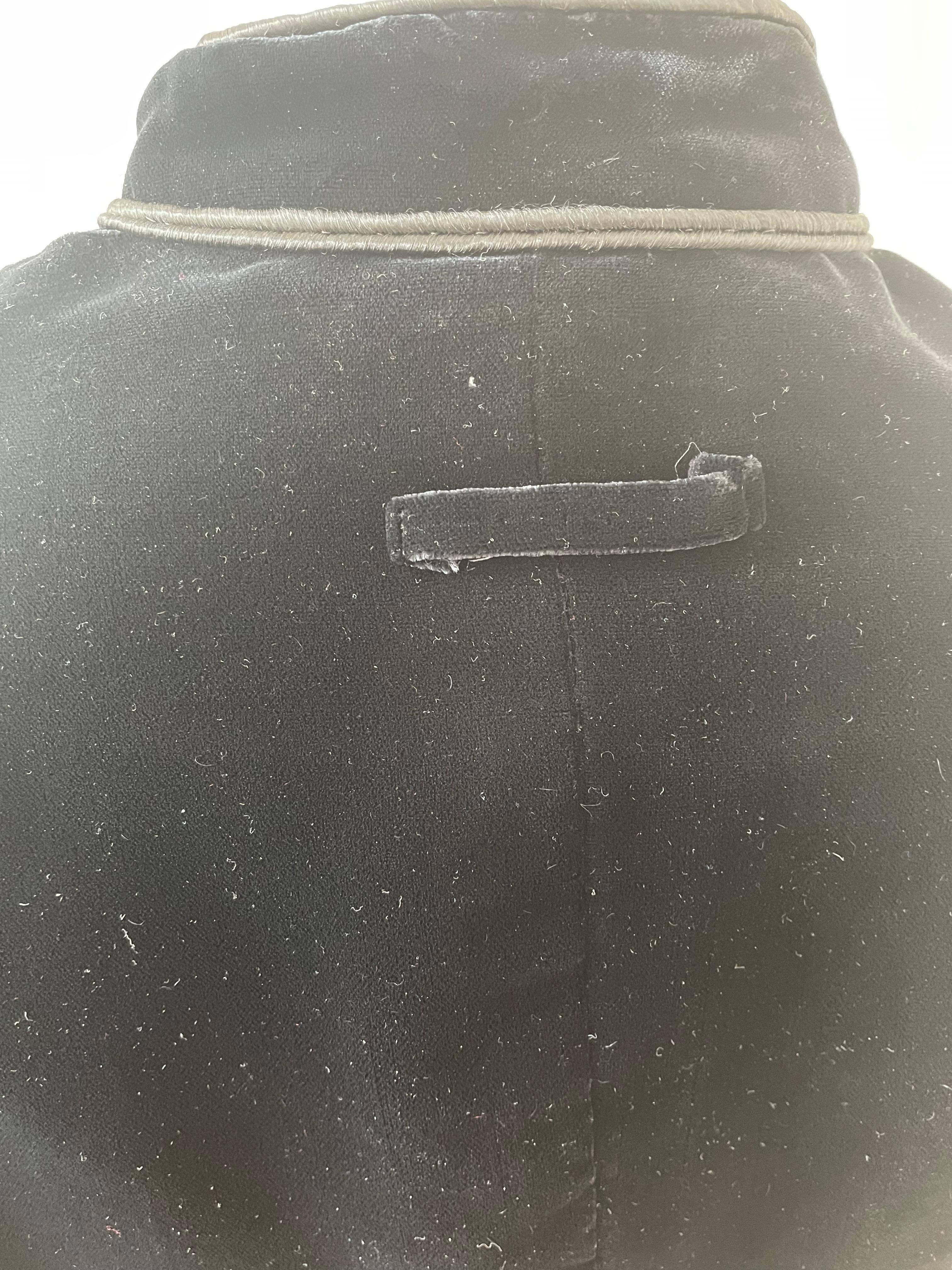 Black RARE Jean Paul Gaultier Velvet Silk Cage Corset Jacket For Sale