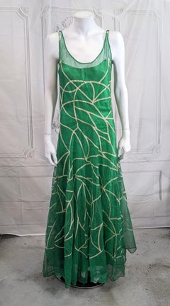 Raro abito in tulle Art Deco di Jeanne Lanvin