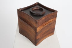 Rare Jens H. Quistgaard Danish Modern Rosewood Ice Bucket Dansk Denmark, 1960s