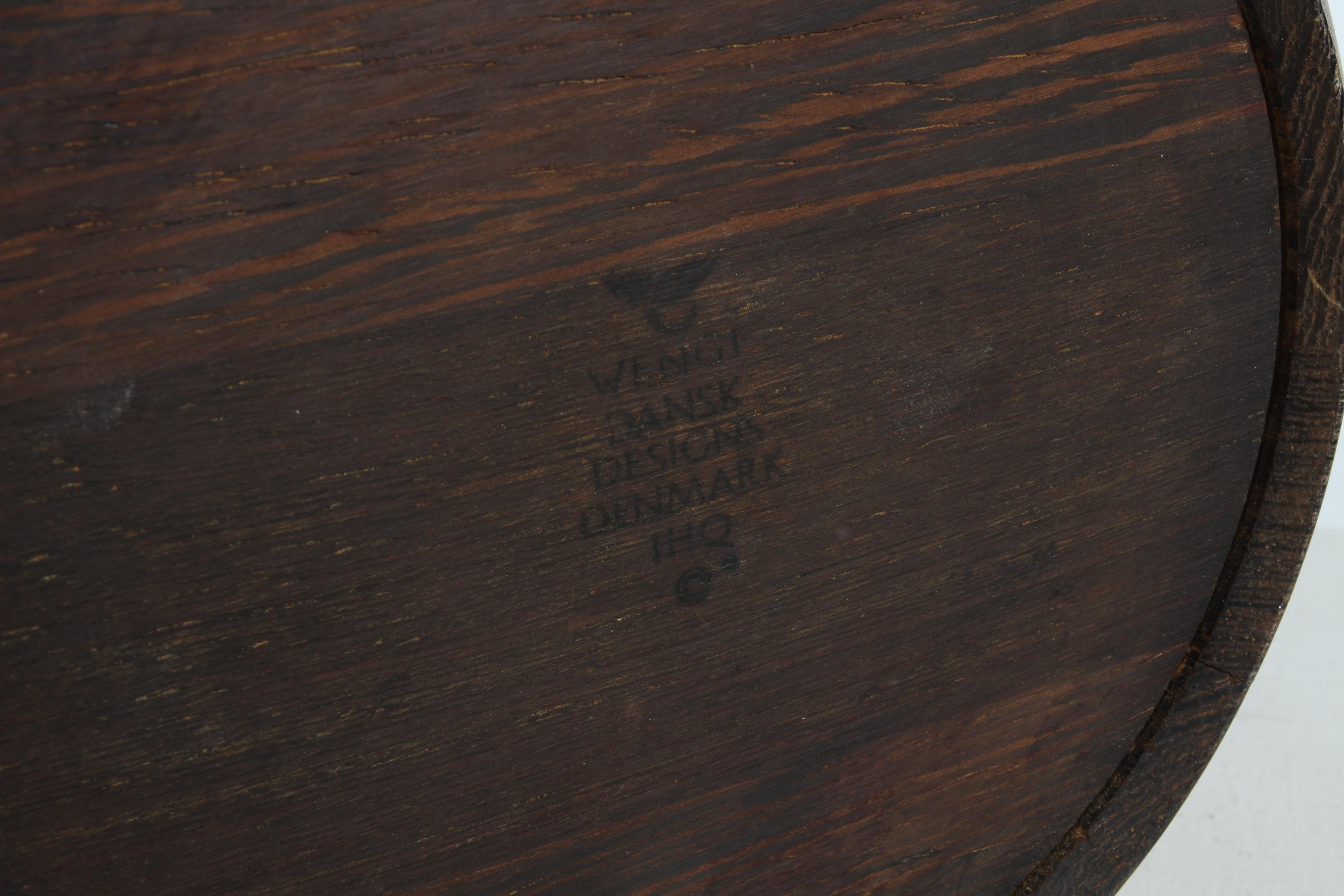 Rara Cubitera moderna danesa de madera de wengué Jens H. Quistgaard Dansk Dinamarca, años 60 en venta 1