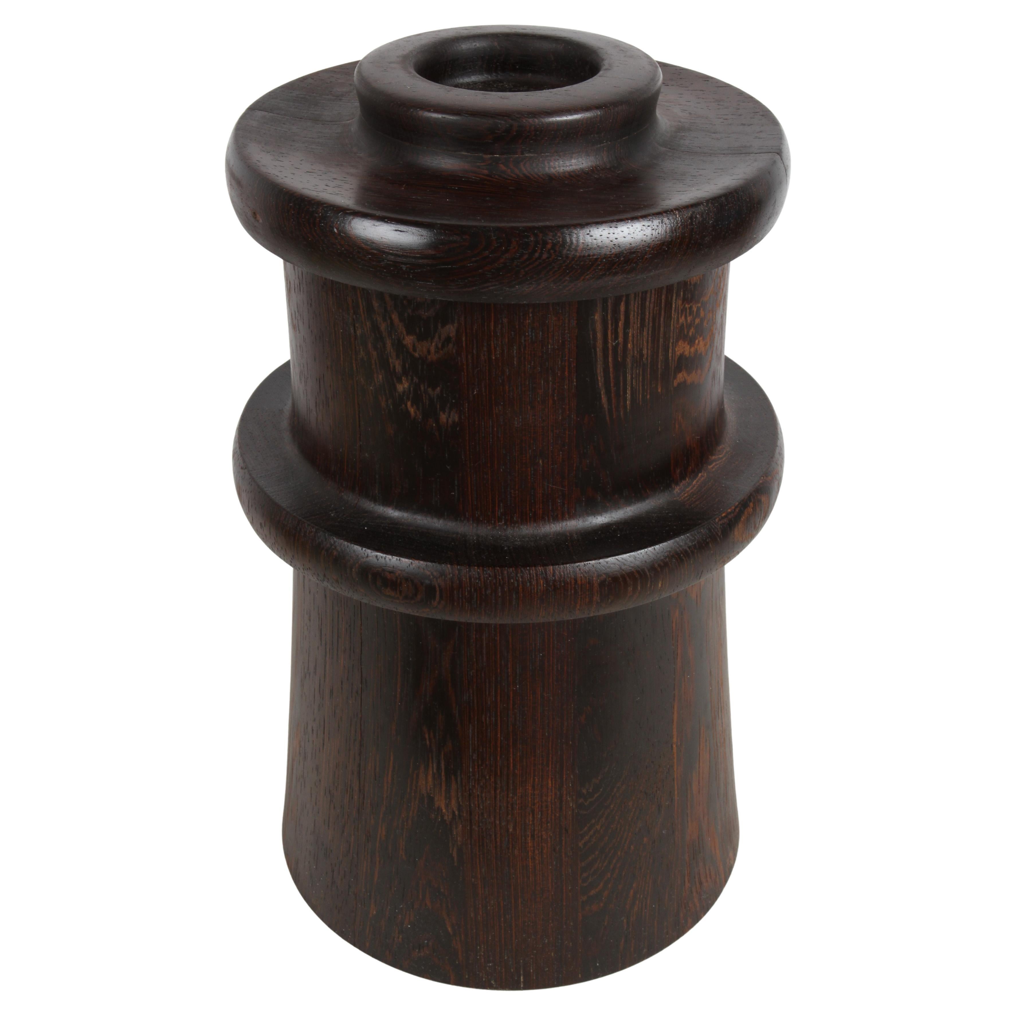 Rara Cubitera moderna danesa de madera de wengué Jens H. Quistgaard Dansk Dinamarca, años 60
