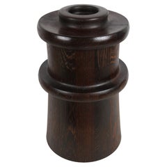 Rara Cubitera moderna danesa de madera de wengué Jens H. Quistgaard Dansk Dinamarca, años 60