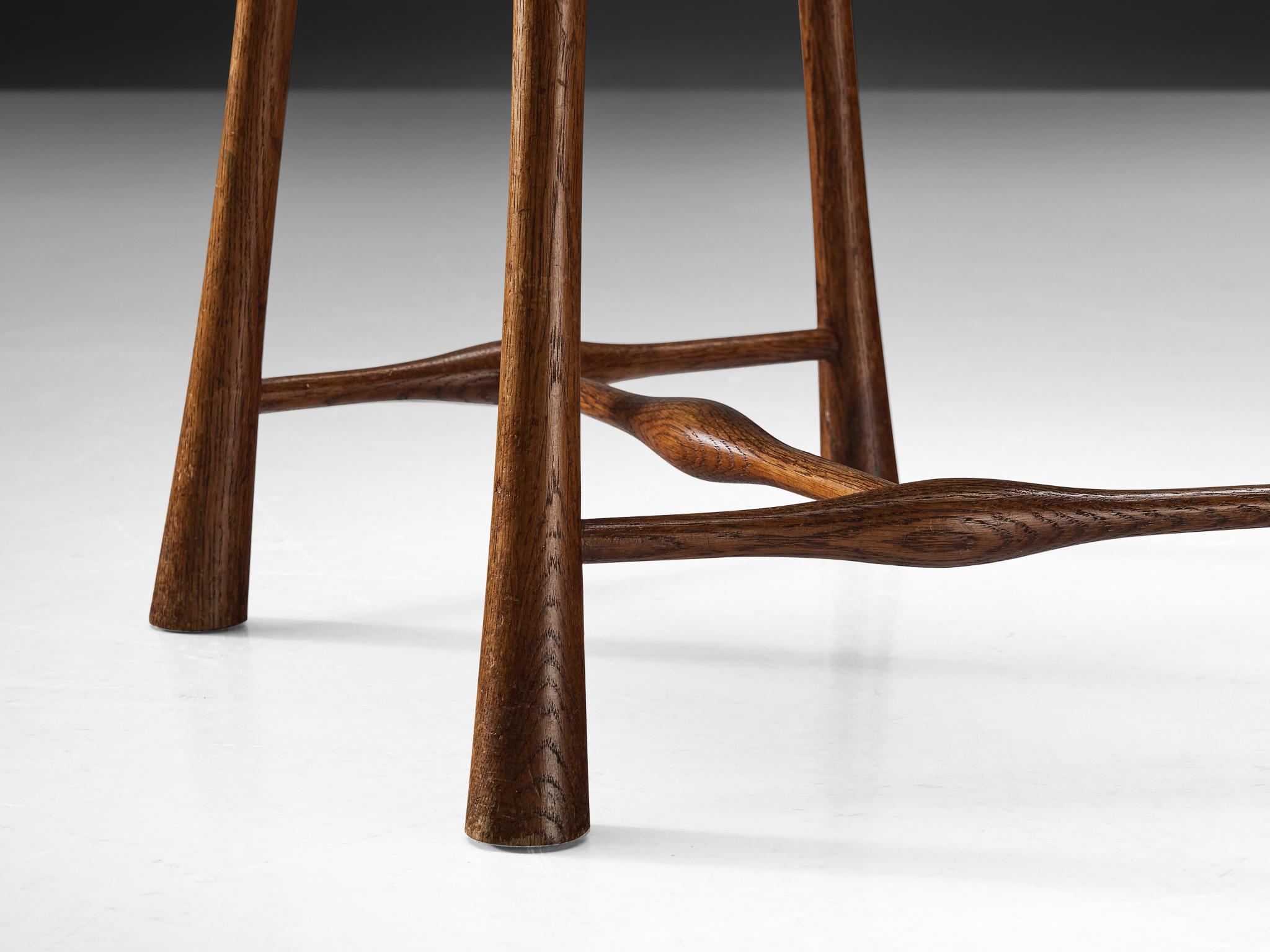 Danese Raro set di quattro sedie da pranzo scultoree in Oak di Jens Harald Quistgaard in vendita