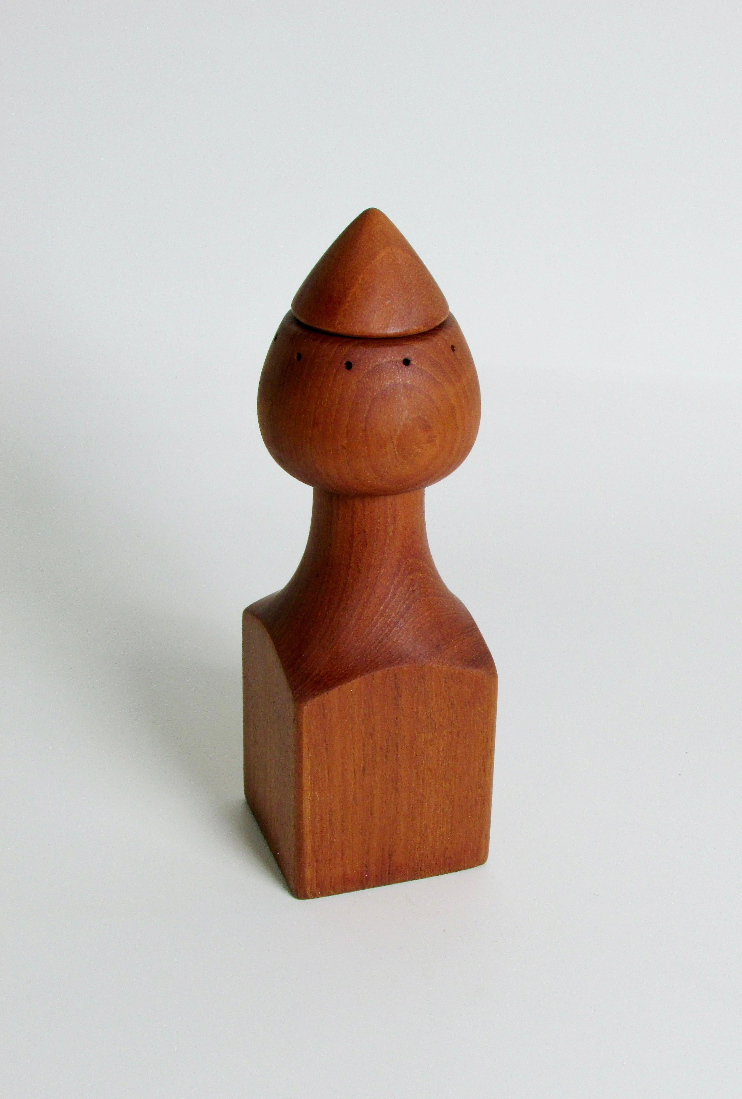 Marked Denmark JHQ Jens Harold Quistgaard the number one designer for Dansk . The company that produced numerous and varied peppermill designs . I do not like to over use the word but this is a rare one . I have seen it maybe once outside of