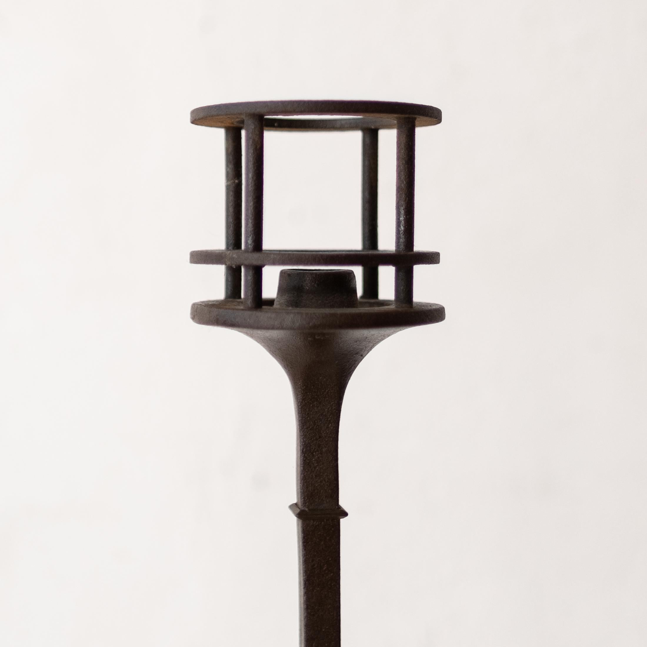 Mid-Century Modern Rare Jens Quistgaard Dansk Iron Candle Holders