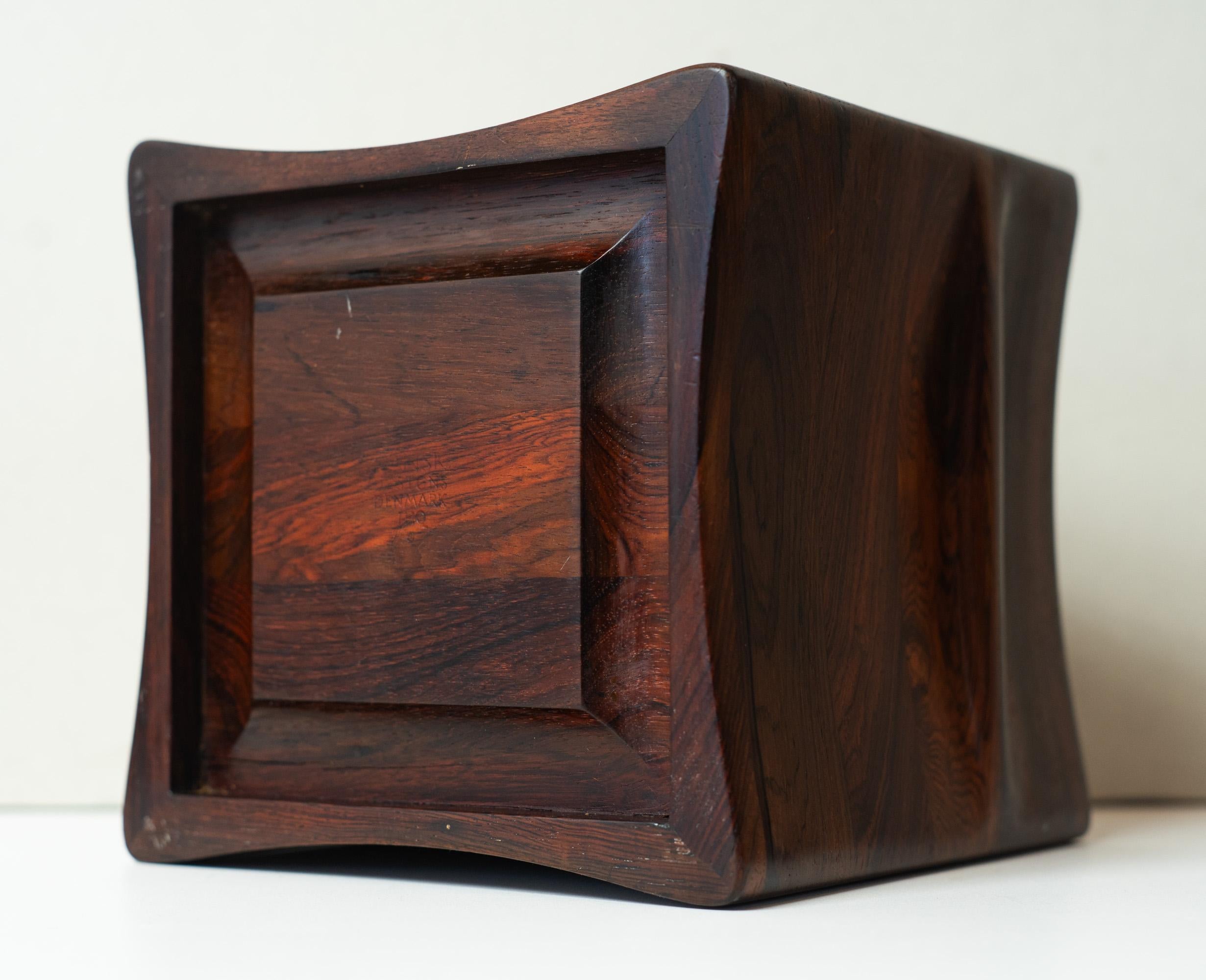 Rare Jens Quistgaard for Dansk Denmark Solid Palisander Rosewood Ice Bucket For Sale 2