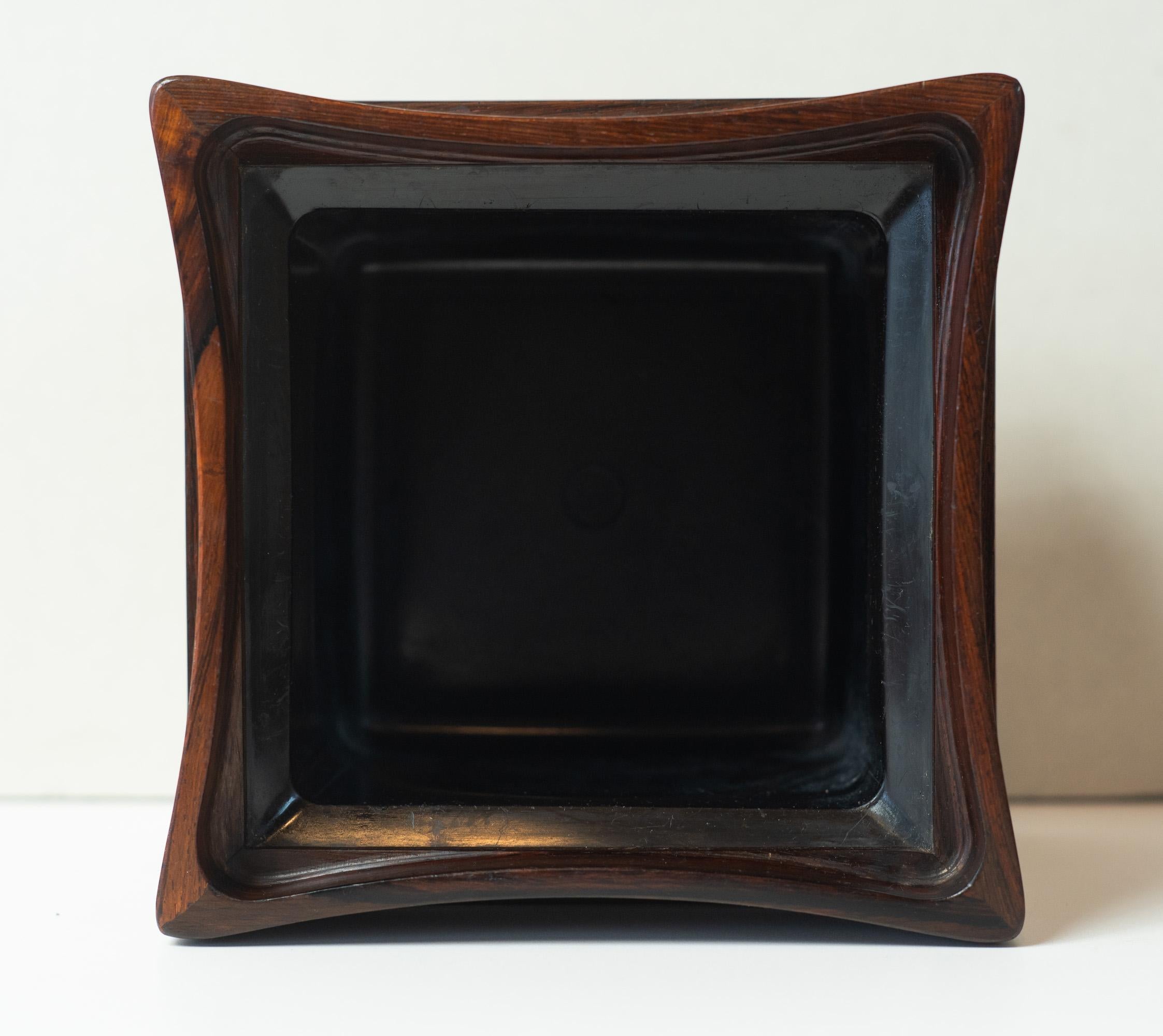 Rare Jens Quistgaard for Dansk Denmark Solid Palisander Rosewood Ice Bucket For Sale 3