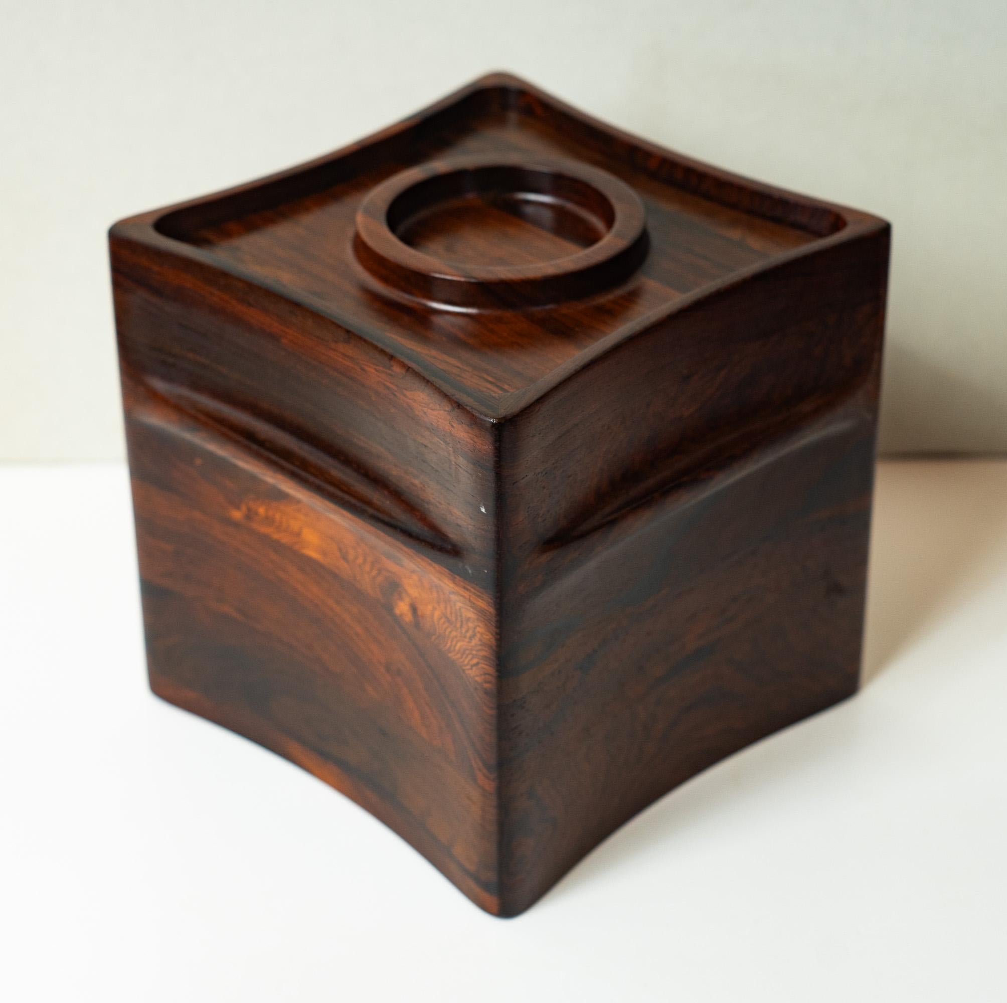 Danish Rare Jens Quistgaard for Dansk Denmark Solid Palisander Rosewood Ice Bucket For Sale