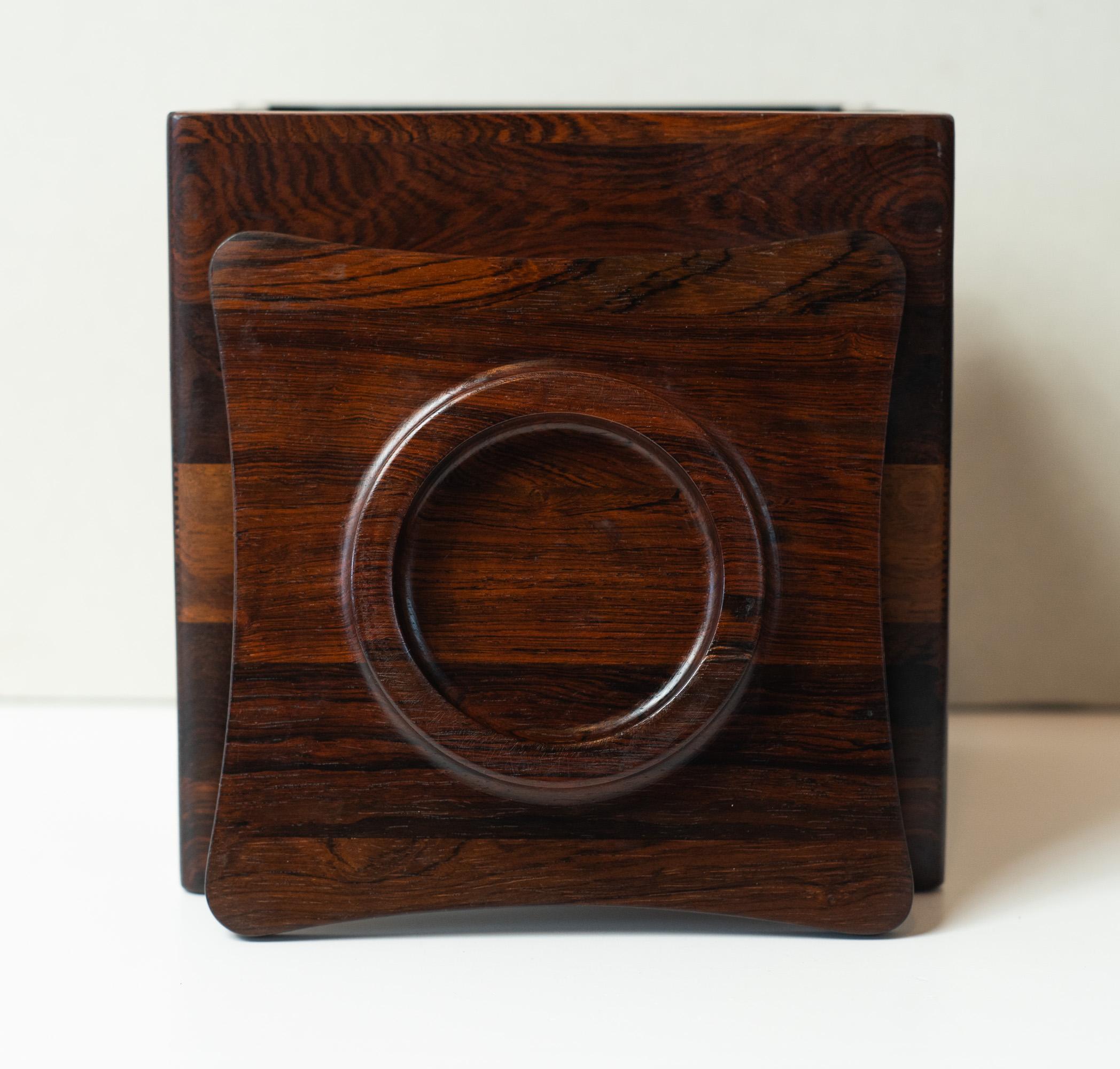 Mid-20th Century Rare Jens Quistgaard for Dansk Denmark Solid Palisander Rosewood Ice Bucket For Sale
