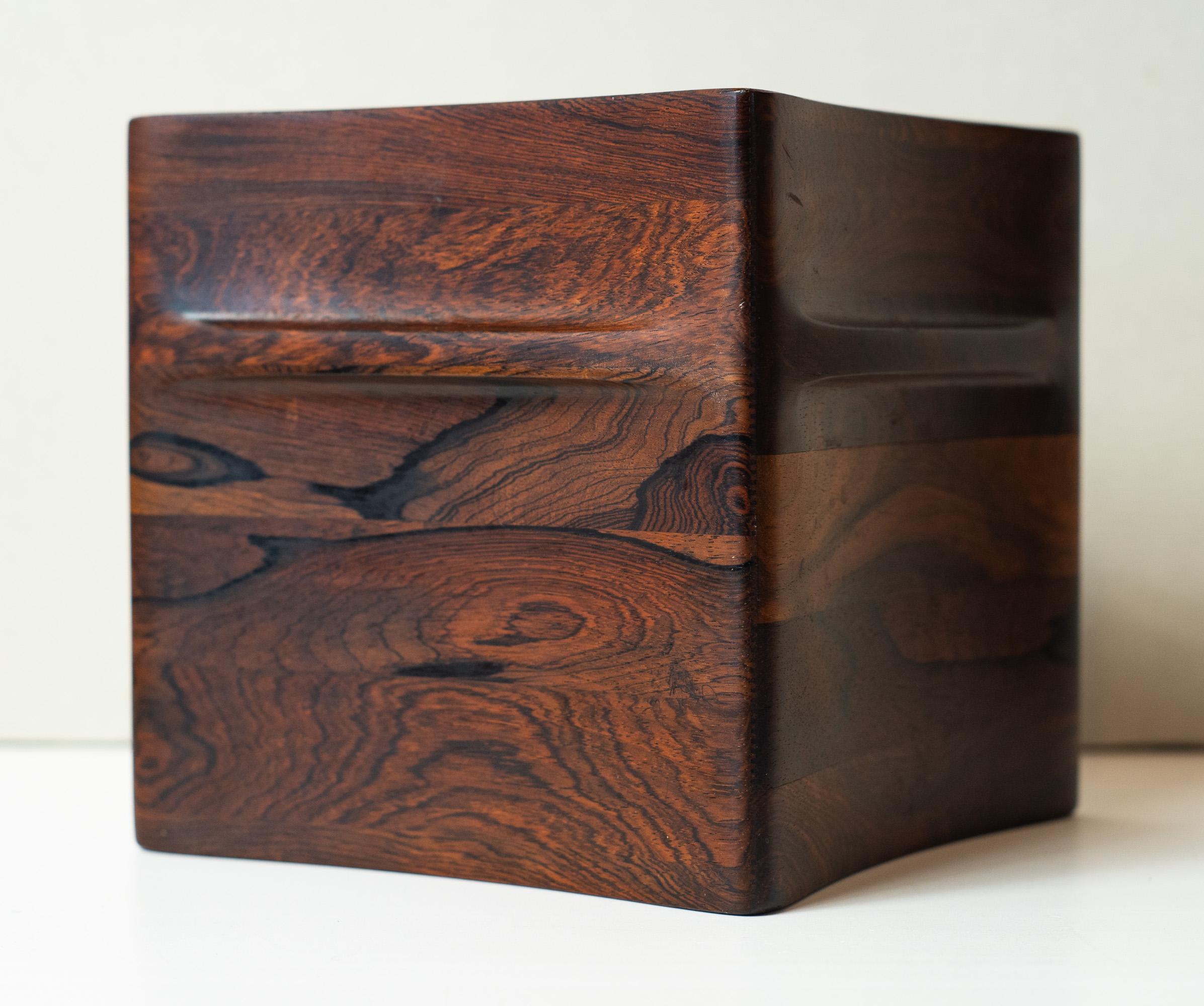 Plastic Rare Jens Quistgaard for Dansk Denmark Solid Palisander Rosewood Ice Bucket For Sale
