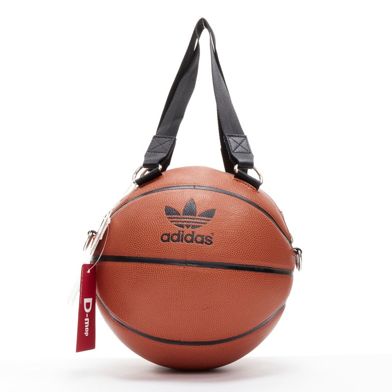 rare JEREMY SCOTT ADIDAS orange Basketball top handle crossbody bag AC1782  For Sale at 1stDibs