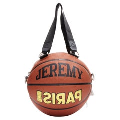 rare JEREMY SCOTT ADIDAS orange Basketball top handle crossbody bag AC1782