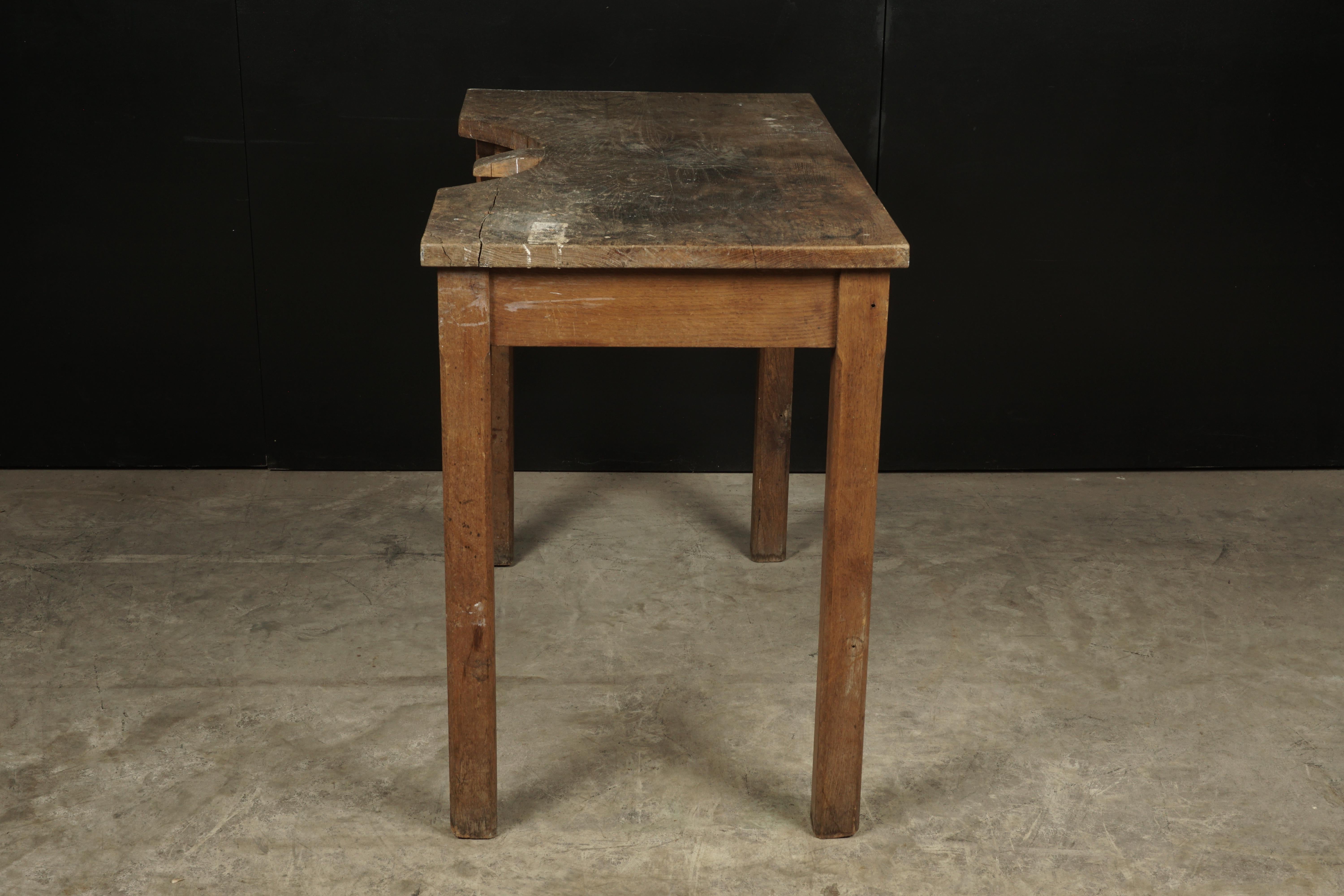 European Vintage Console Table from a Jewelers Shop, France, circa 1940