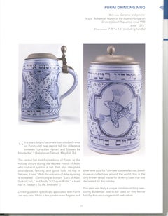 Rare tasse à boire juive, Bohème, vers 1905 judaïque