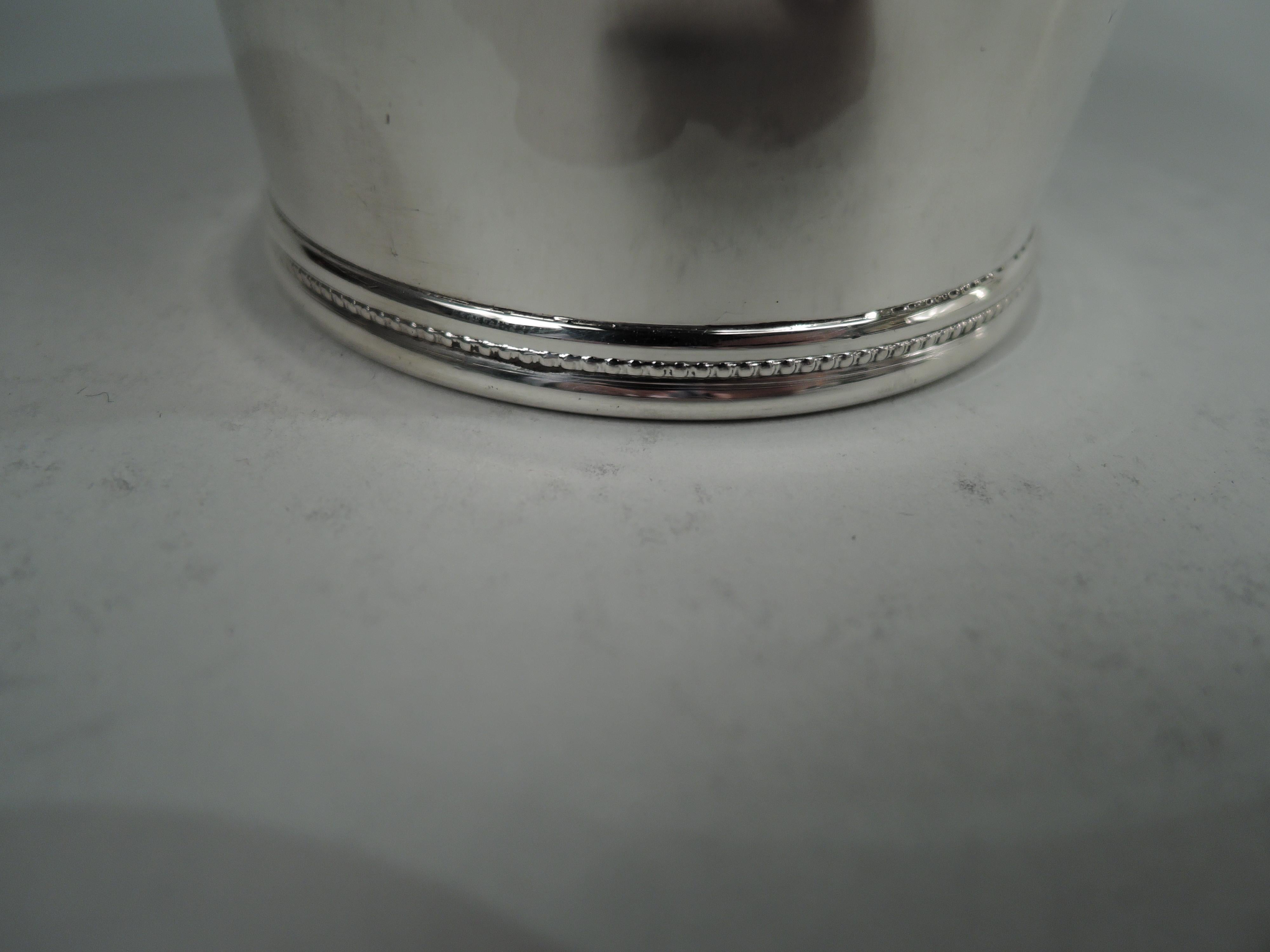 American Rare JFK-Era Sterling Silver Mint Julep Cup by Scearce of Kentucky