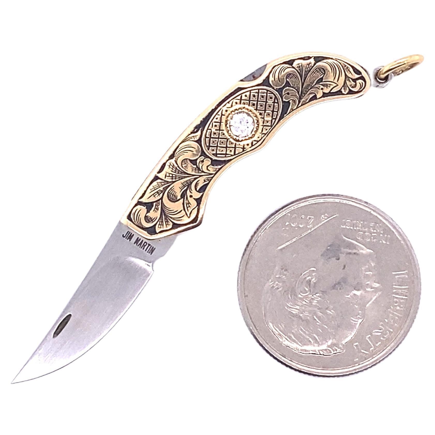 pure gold knife